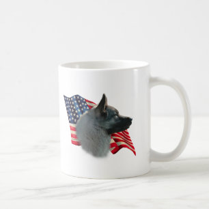 Taza De Café Bandera de Elkhound del noruego