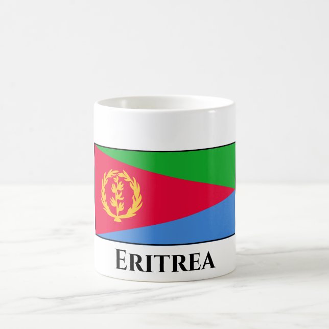 Taza De Café Bandera de Eritrea (Centro)