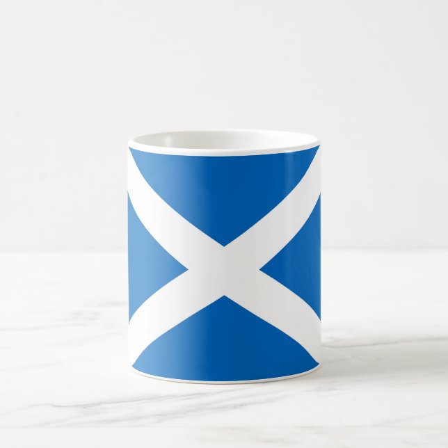 Taza De Café Bandera de Escocia / Saltire Mug (Centro)