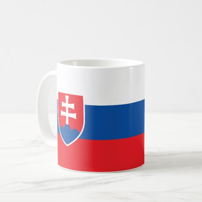 Taza De Café Bandera de Eslovaquia (Anverso izquierdo)