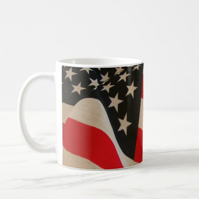 Taza De Café Bandera de Estados Unidos (Izquierda)