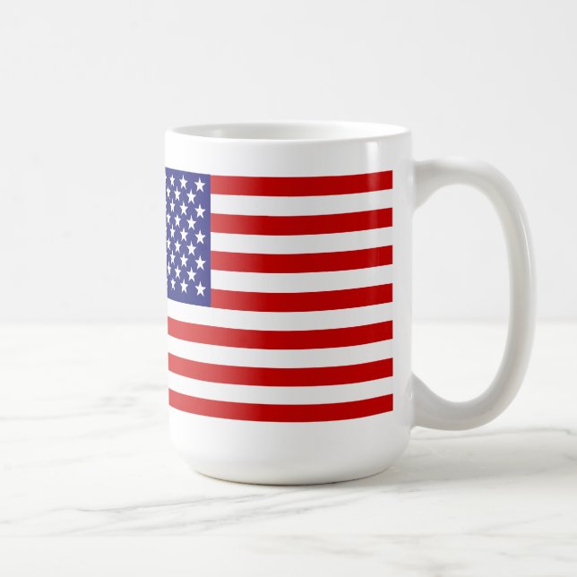 Taza De Café Bandera de Estados Unidos (Derecha)