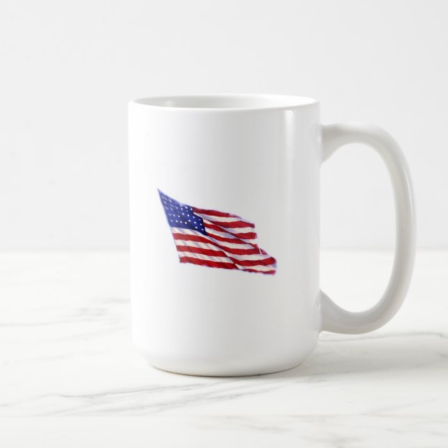 Taza De Café Bandera de Estados Unidos (Derecha)