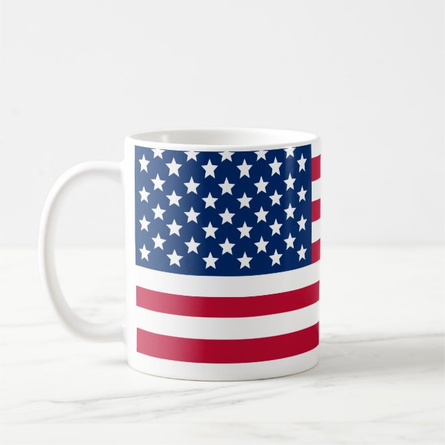 Taza De Café Bandera de Estados Unidos (Izquierda)