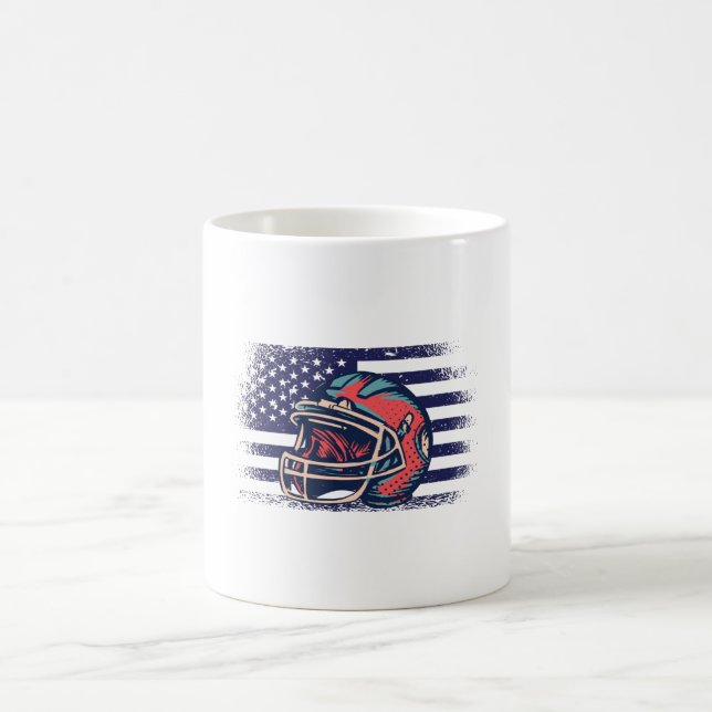 Taza De Café Bandera de Estados Unidos de la camiseta de un hin (Centro)