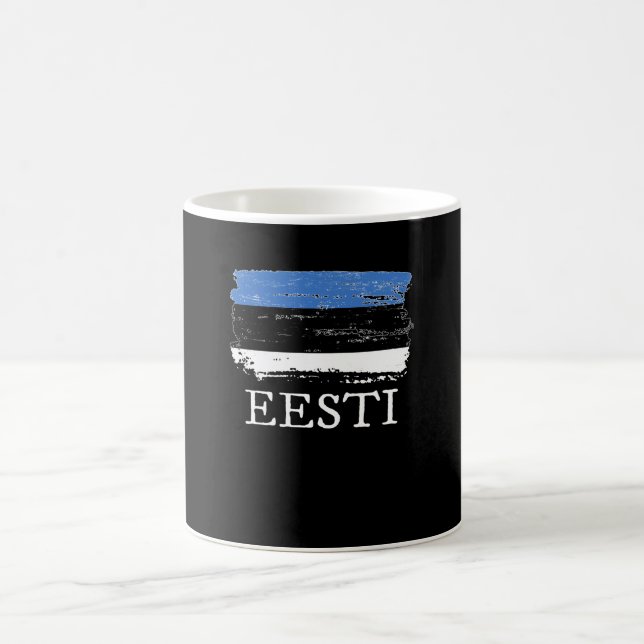 Taza De Café Bandera de Estonia (Centro)
