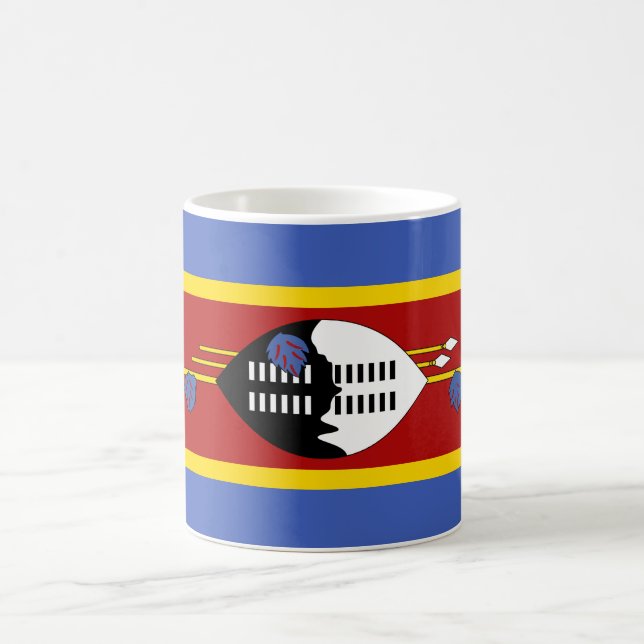Taza De Café Bandera de Eswatini (Swazilandia) (Centro)