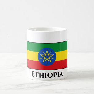 Taza De Café Bandera de Etiopía (etíope)