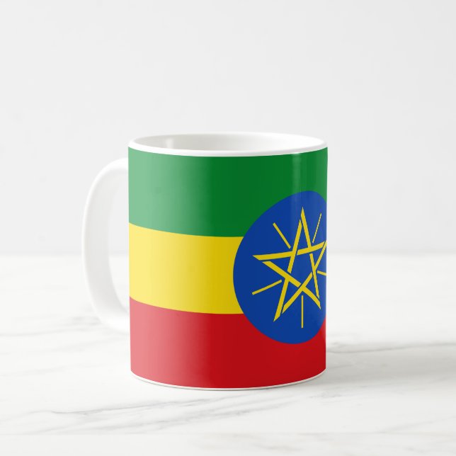 Taza De Café Bandera de Etiopía (etíope) (Anverso izquierdo)