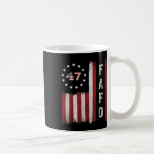 Taza De Café Bandera de Fafo Trump Gracioso