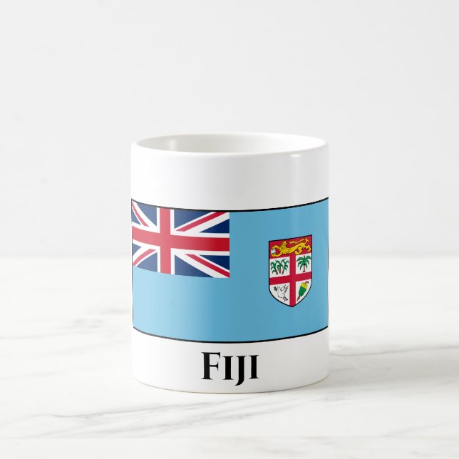 Taza De Café Bandera de Fiji (Centro)