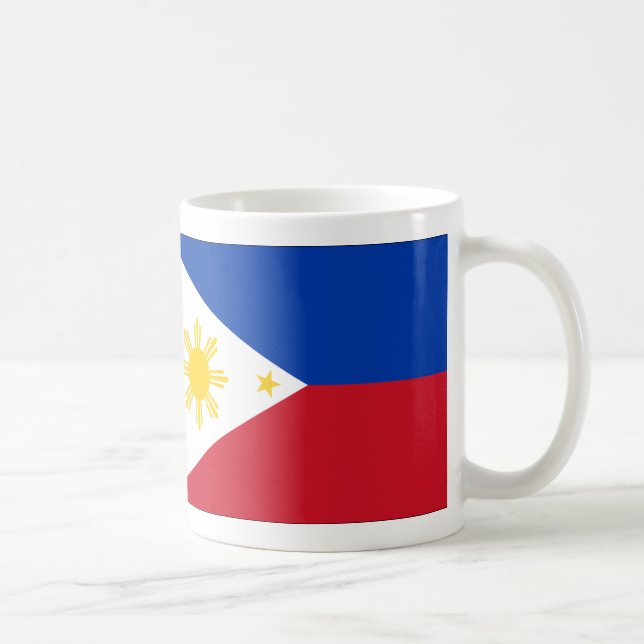 Taza De Café Bandera de Filipinas (Derecha)