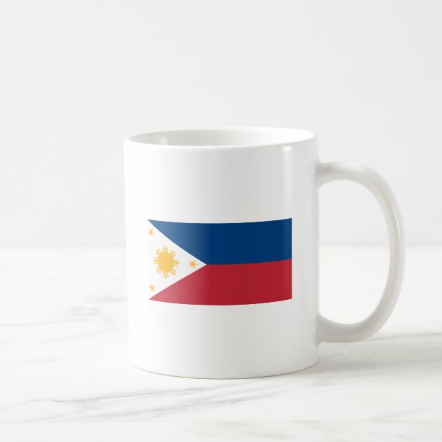 Taza De Café Bandera de Filipinas Mug (Derecha)