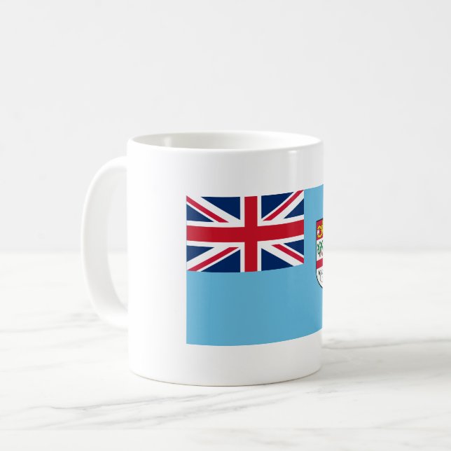 Taza De Café Bandera de Fiyi (Anverso izquierdo)