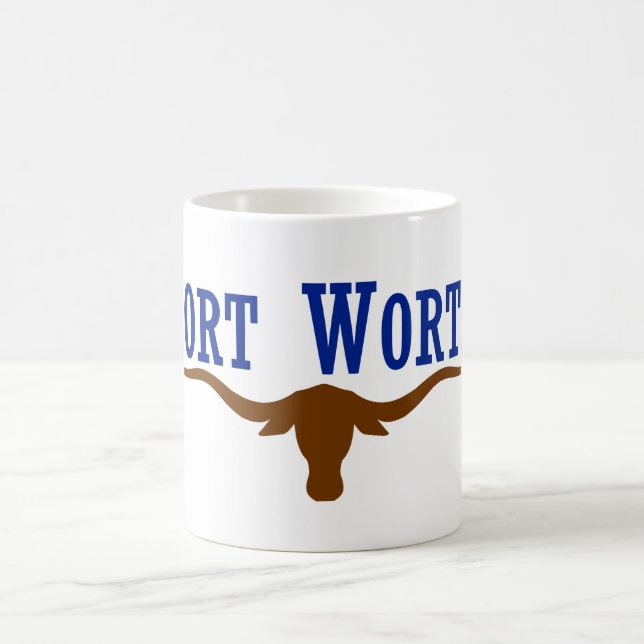 Taza De Café Bandera de Fort Worth (Centro)