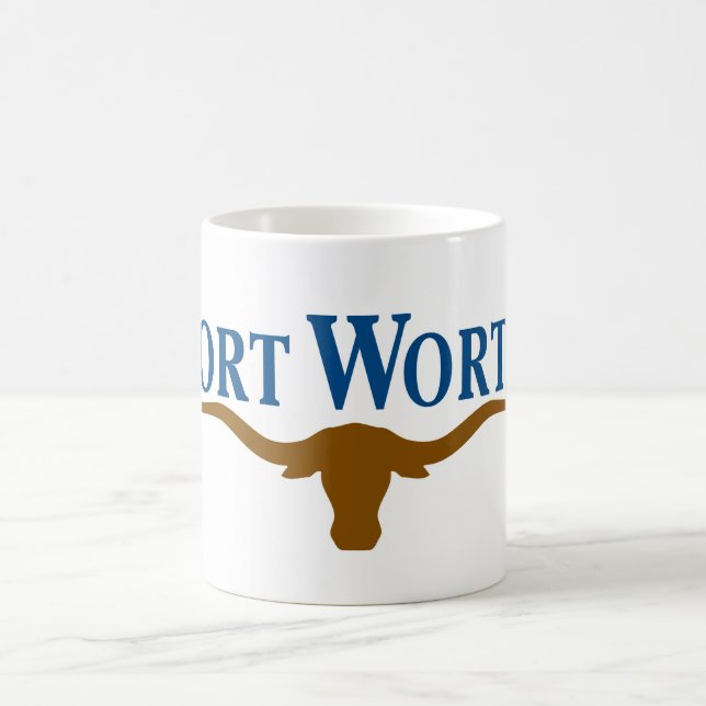 Taza De Café Bandera de Fort Worth (Texas) (Centro)