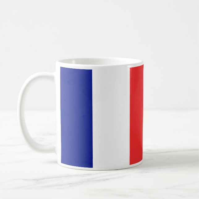 Taza De Café Bandera de Francia Tricolore Francés (Izquierda)