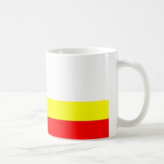 Taza De Café Bandera de Franco Manitobans (Derecha)