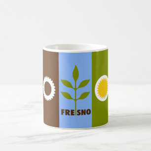 Taza De Café Bandera de Fresno (California)
