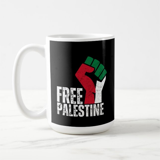Taza De Café Bandera de Gaza Palestina Libre - Libertad para lo (Izquierda)