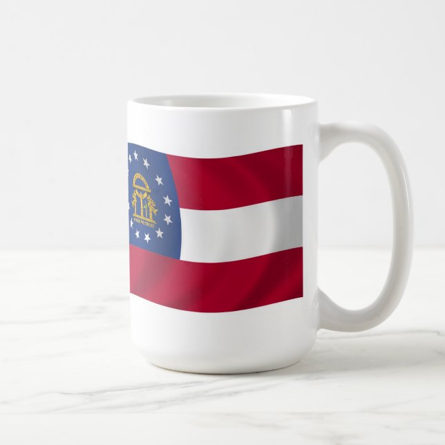 Taza De Café Bandera de Georgia Mug (Derecha)