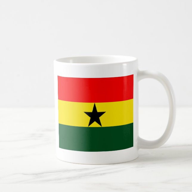 Taza De Café Bandera de Ghana (Derecha)