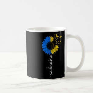 Taza De Café Bandera de girasol de Ucrania Bandera ucraniana vi