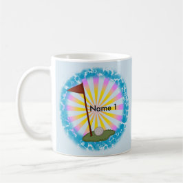 Taza De Café Bandera de golf
