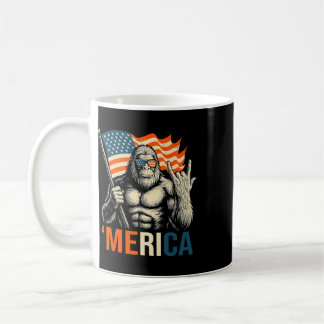 Taza De Café Bandera de gorila Americana Gafas de sol Divertida
