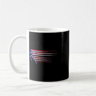 Taza De Café Bandera de gorila Americana Gafas divertidas Patri