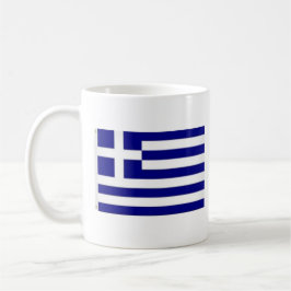 Taza De Café Bandera de Grecia y nombre del himno