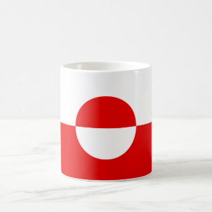 Taza De Café Bandera de Groenlandia Erfalasorput