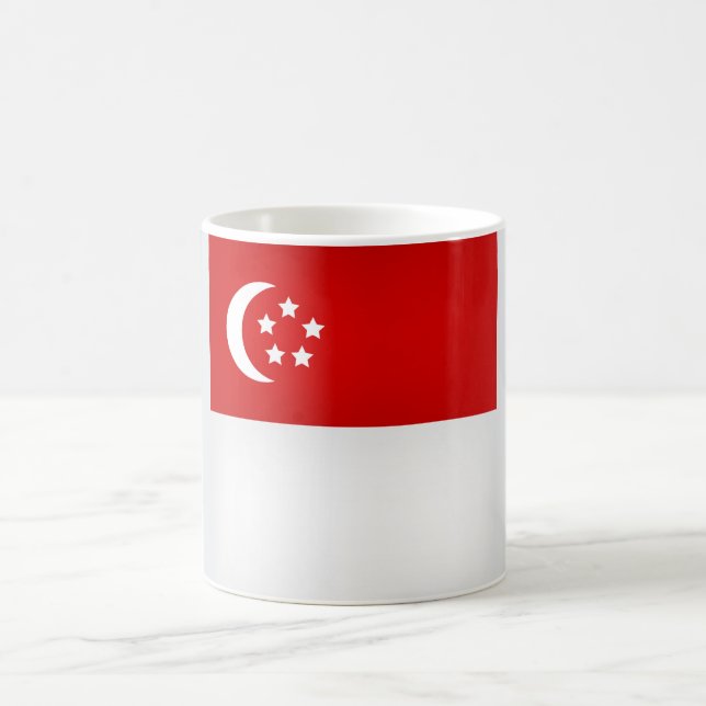 Taza De Café Bandera de Guay en Singapur (Centro)