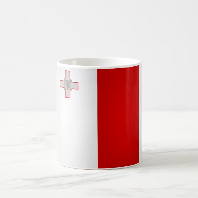 Taza De Café Bandera de Guay Malta (Centro)