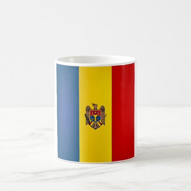 Taza De Café Bandera de Guay Moldavia (Centro)