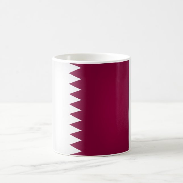 Taza De Café Bandera de Guay Qatar (Centro)