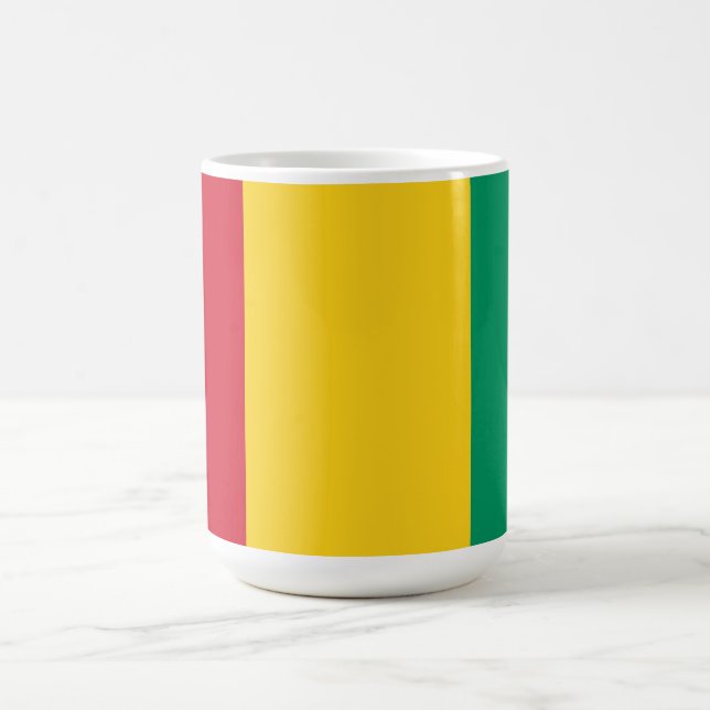 Taza De Café Bandera de Guinea (Centro)