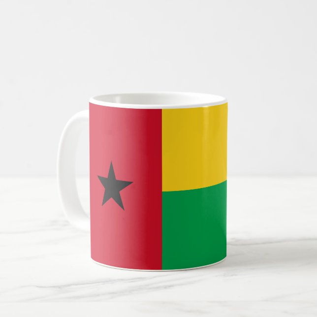 Taza De Café Bandera de Guinea-Bissau (Anverso izquierdo)