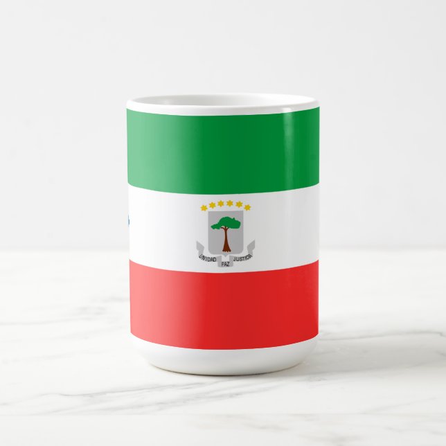 Taza De Café Bandera de Guinea Ecuatorial (Centro)