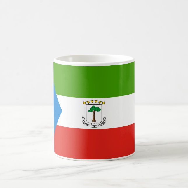 Taza De Café Bandera de Guinea Ecuatorial (Centro)