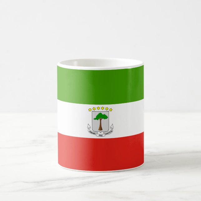 Taza De Café Bandera de Guinea Ecuatorial (Centro)