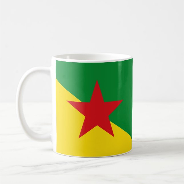 Taza De Café Bandera de Guyana Francesa (Izquierda)