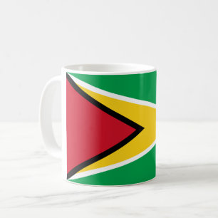 Taza De Café Bandera de Guyana (guyanesa)