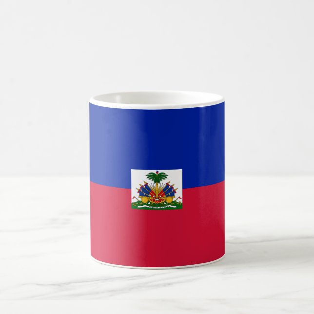 Taza De Café Bandera de Haití (haitiana) (Centro)