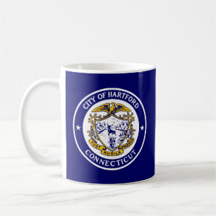 Taza De Café Bandera de Hartford, Connecticut