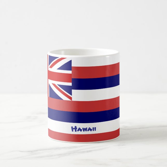Taza De Café Bandera de Hawái (Centro)