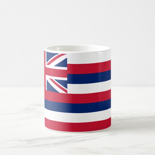 Taza De Café Bandera de Hawaii (Estado de los Estados Unidos) (Centro)
