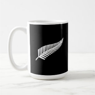 Taza De Café bandera de helecho plateado (NZ)