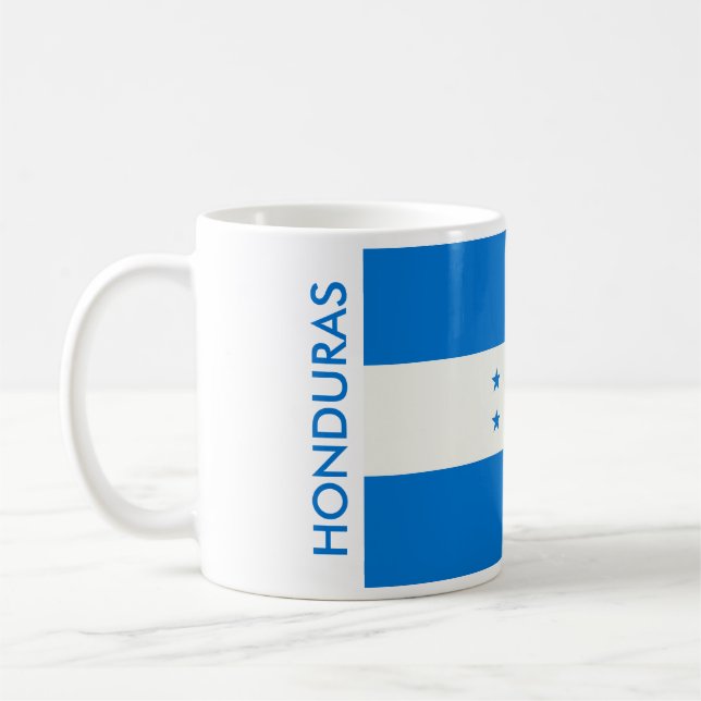 TAZA DE CAFÉ BANDERA DE HONDURAS (Izquierda)