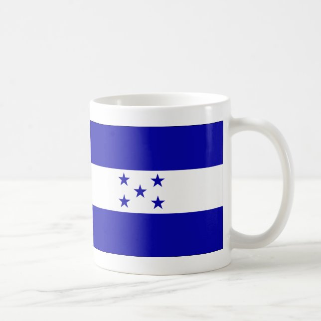 Taza De Café Bandera de Honduras (Derecha)